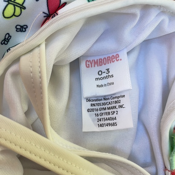 Gymboree 0-3months butterfly swimsuit. - Picture 3 of 3